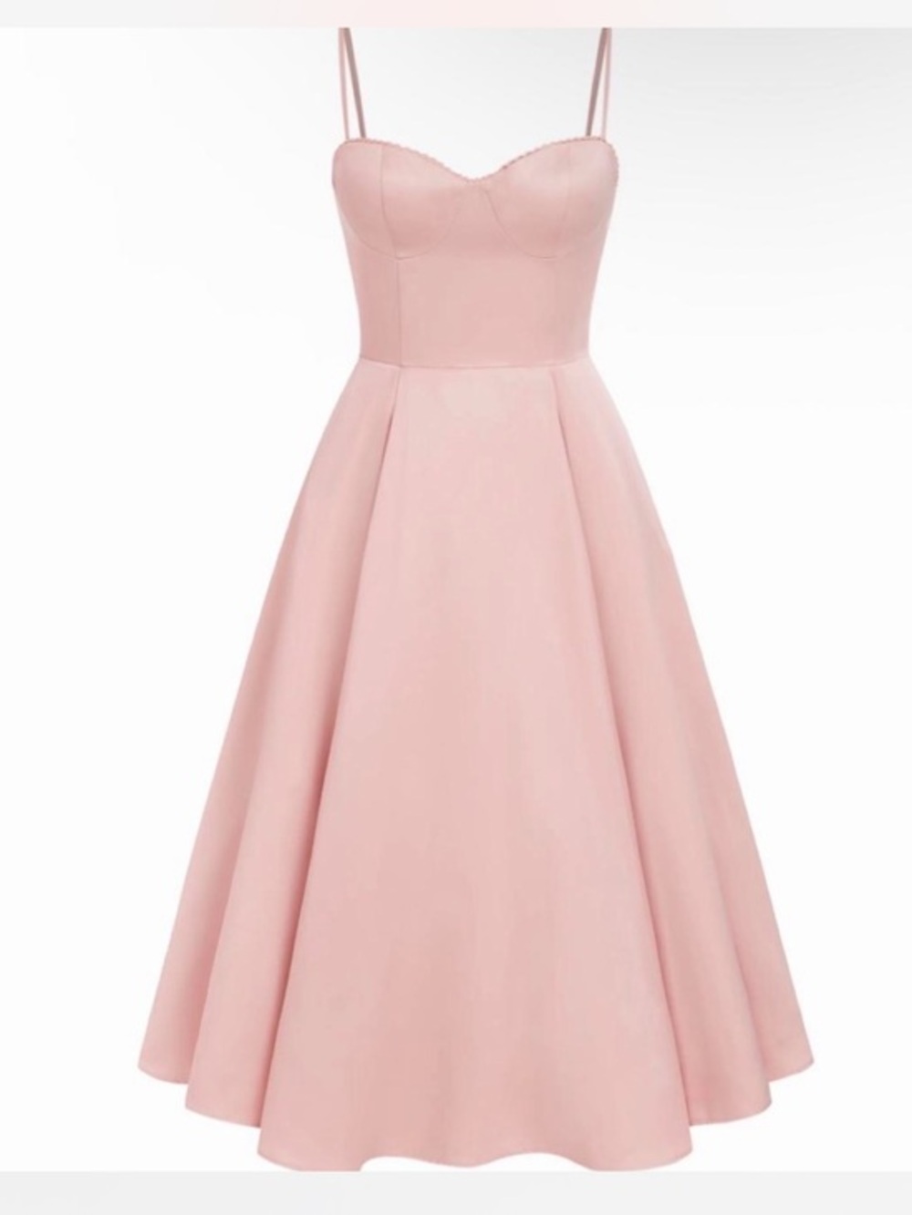 NWT CIDER Sleeveless Pink Fit-and-Flare Dress with Sweetheart Neckline